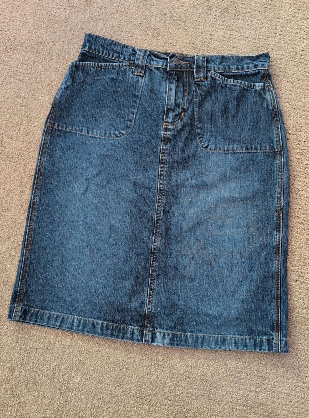SO Juniors Denim Pencil Skirt With Back Slit